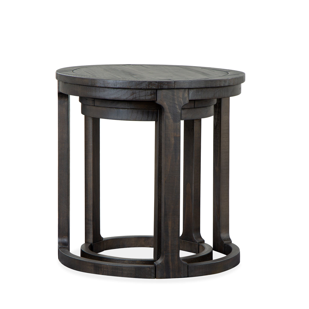 Boswell Peppercorn Round Nesting End Table - T5263-12