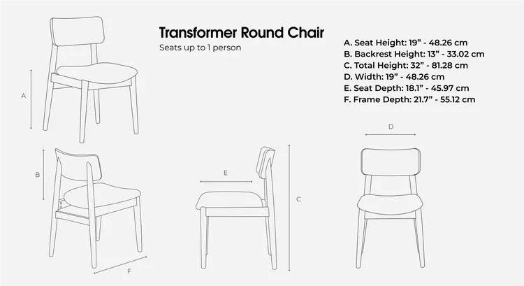Transformer Round Chair - Set of 2