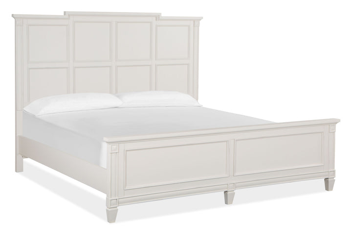 Willowbrook Egg Shell White King Panel Bed - B5324-64