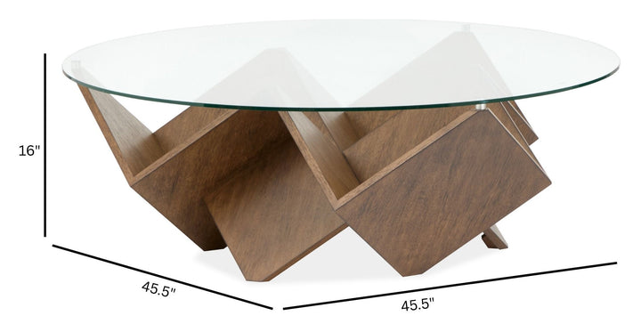 Vector Russet Round Cocktail Table - T6502-45