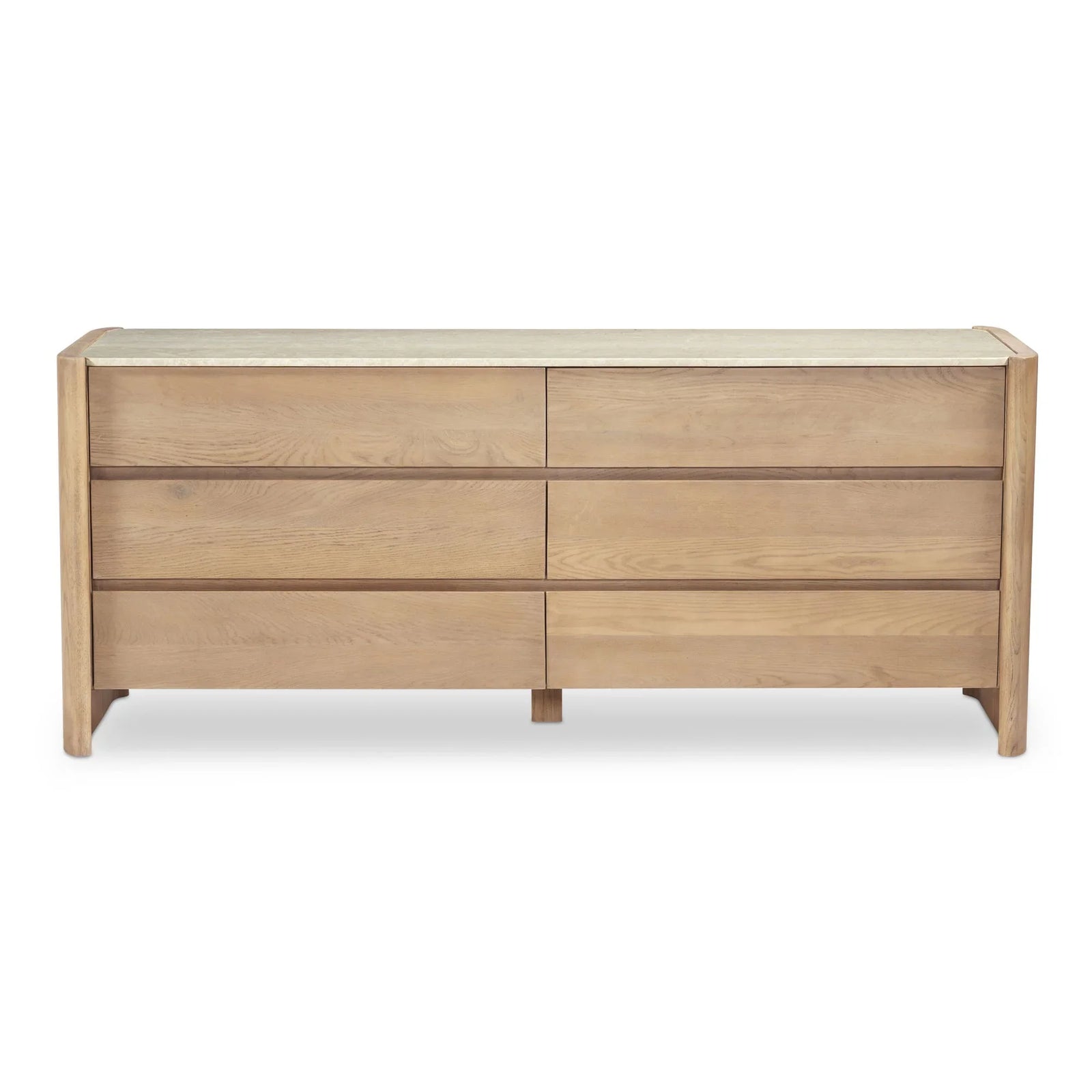 Moe's Home Collection - Lane 6 Drawer Dresser Natural - RP-1069-24 | American Home Furniture