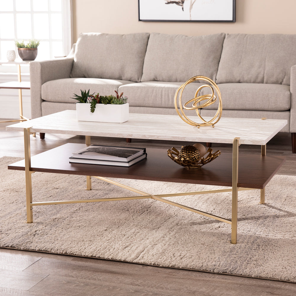 American Home Furniture | SEI Furniture - Ardmillan Rectangular Cocktail Table w/ Storage