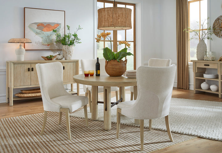 Sunset Cove Sanibel Brown Upholstered Host Chair - Set of 2 - D5783-66