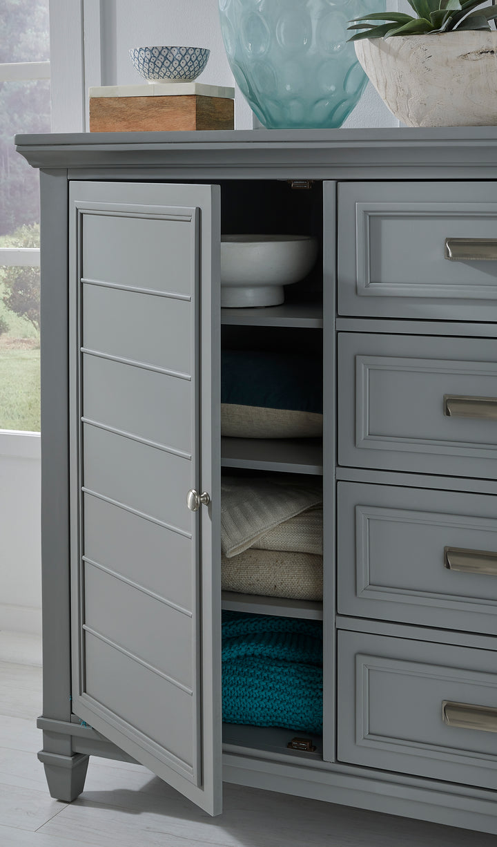 Charleston Harbor Gray Grey Door Chest - B5611-13GY