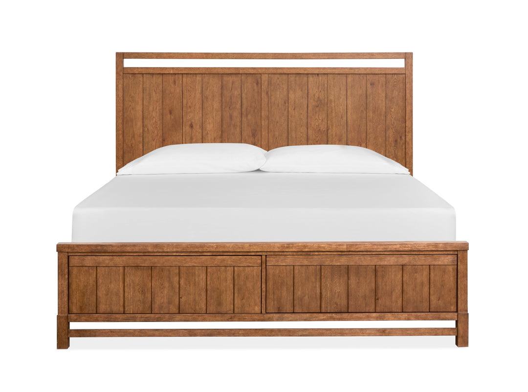 Conway Honey Wheat King Panel Bed - B6422-64