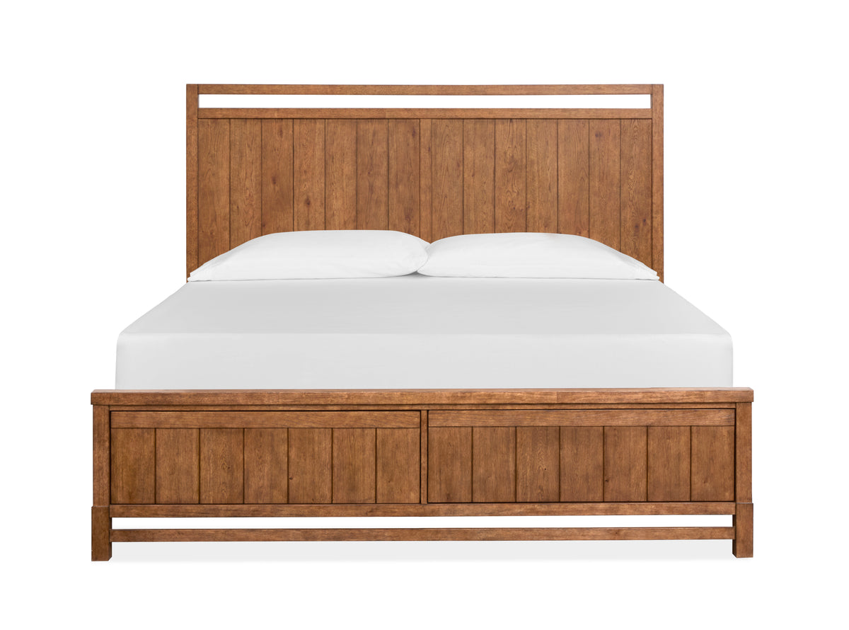 Conway Honey Wheat Queen Panel Bed - B6422-54