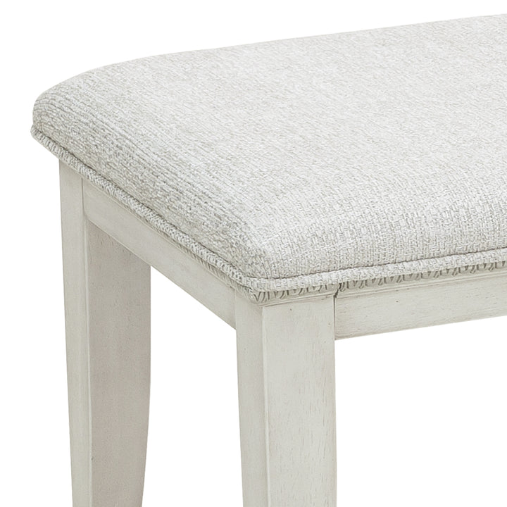 Camila Creamy White Vanity Stool - P269136