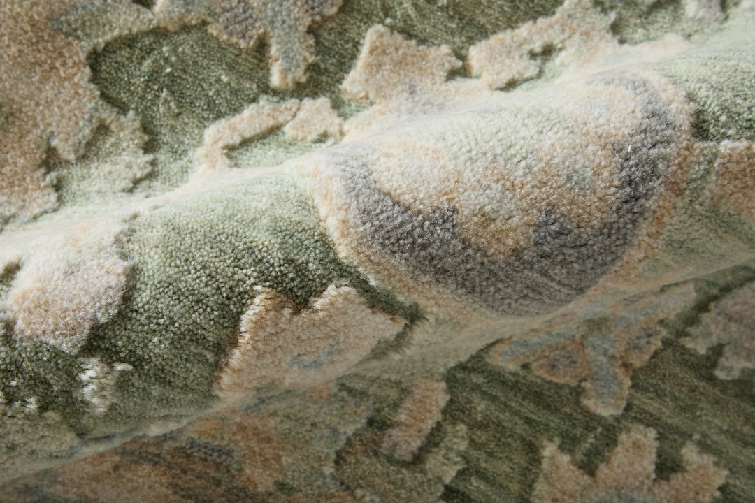 Rectangle/2' x 3'/Green/Gold