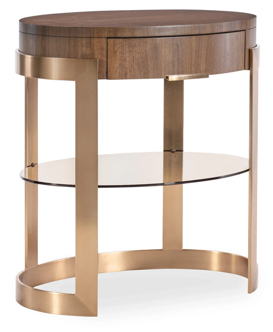Hooker Furniture - Eleana Oval Nightstand - 7252-90115-85 | American Home Furniture