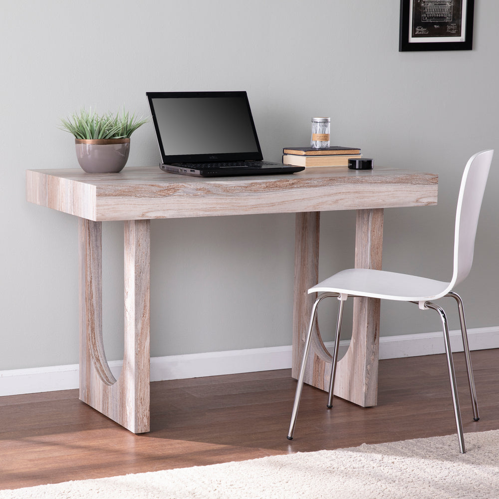 American Home Furniture | SEI Furniture - Chadkirk Faux Marble Writing Desk