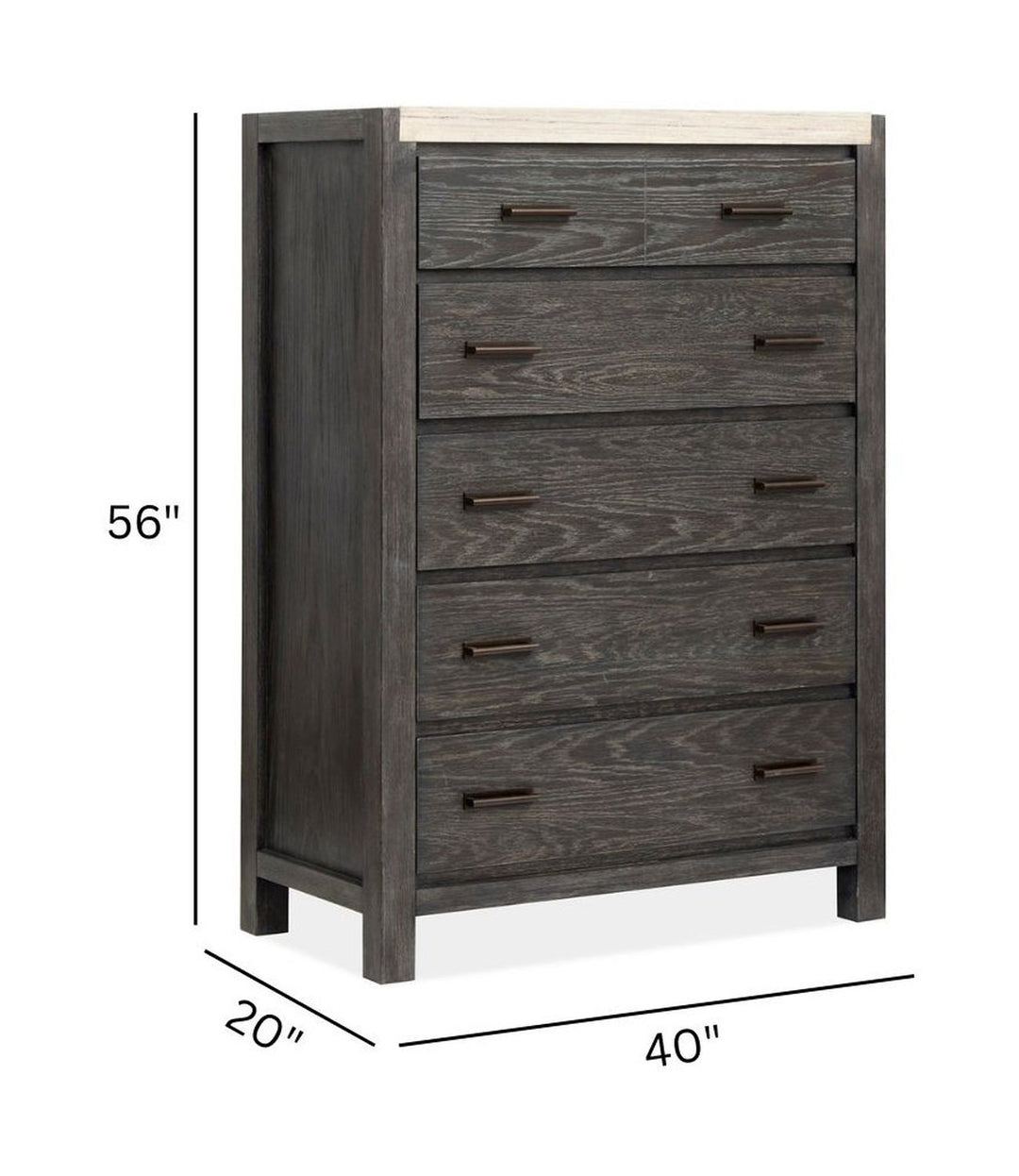 Plum Creek Ravenwood Black Drawer Chest - B5990-10