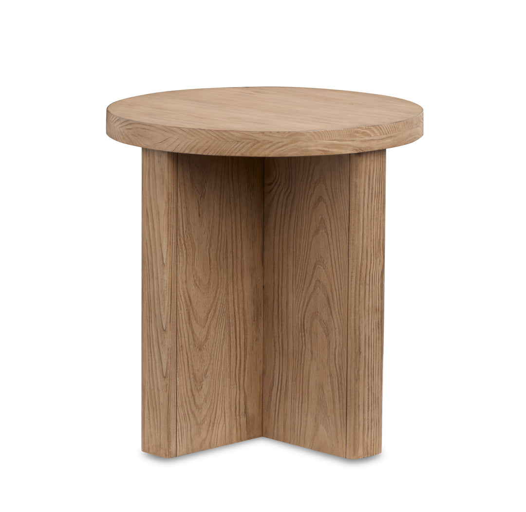 Hayden Golden Oat Round End Table - T6348-05