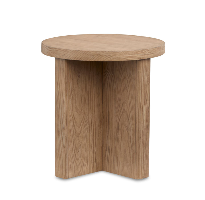 Hayden Golden Oat Round End Table - T6348-05