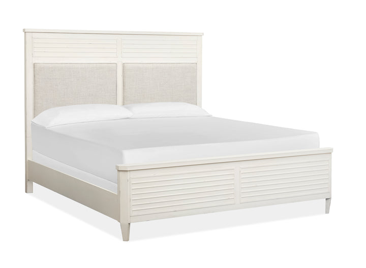 Echo Isles Sea Pearl And Driftwood California King Upholstered Panel Bed - B6310-75