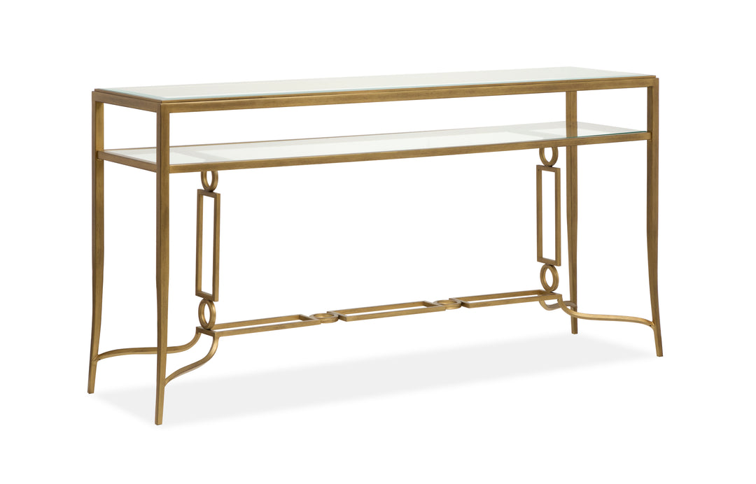 Lorena Burnished Brass Rectangular Cocktail Table - T6300-43