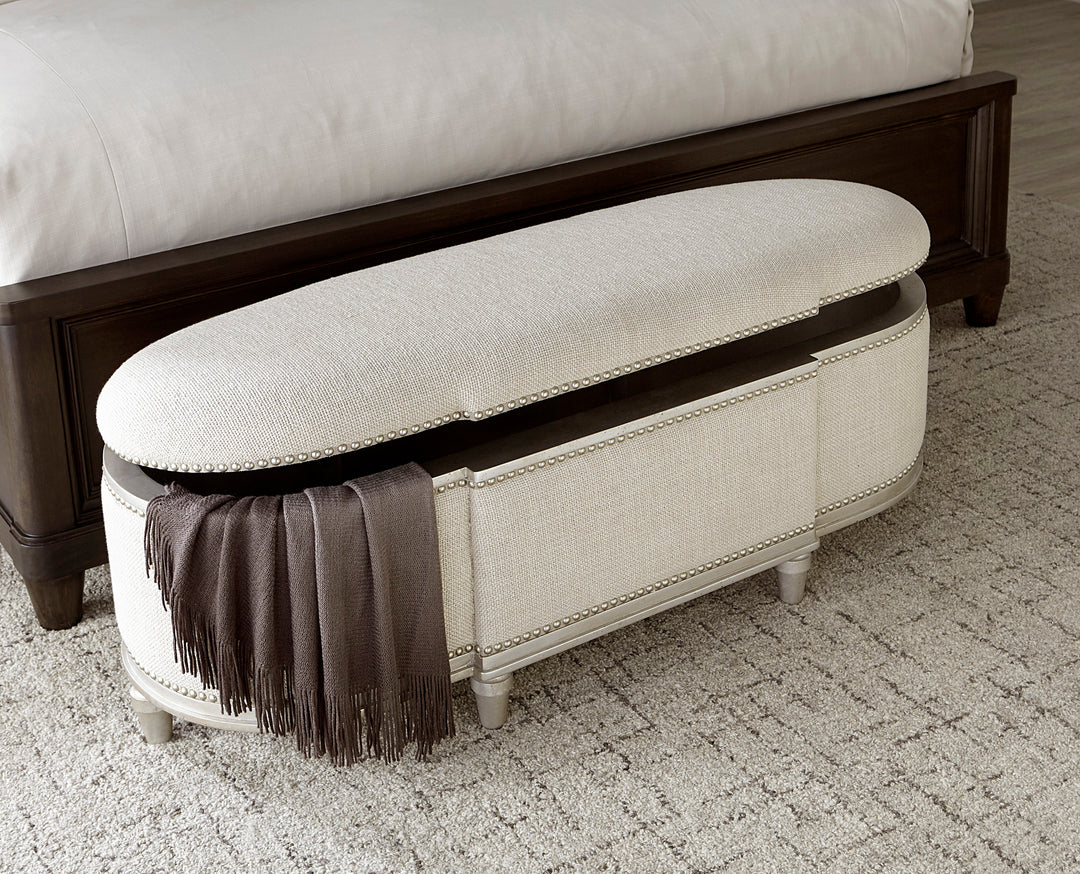 American Home Furniture | A.R.T. Furniture - Morrissey Rhodes Storage Bench Bezel