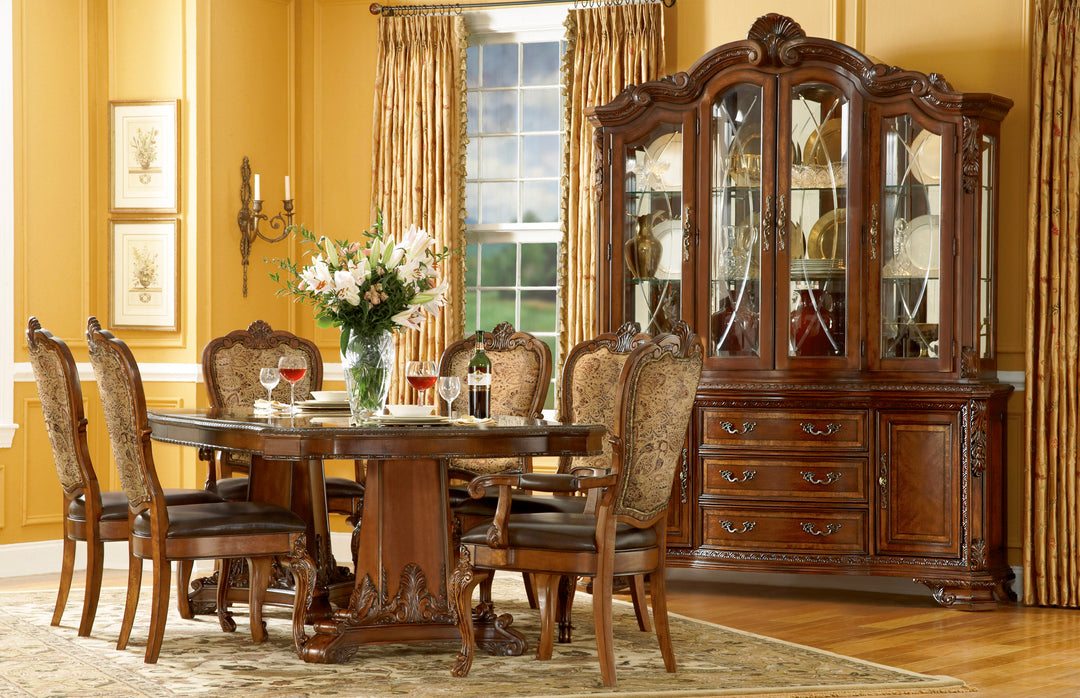 American Home Furniture | A.R.T. Furniture - Old World Double Pedestal Dining Table