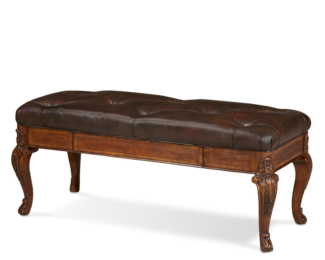 American Home Furniture | A.R.T. Furniture - Old World Leather Storage Bench