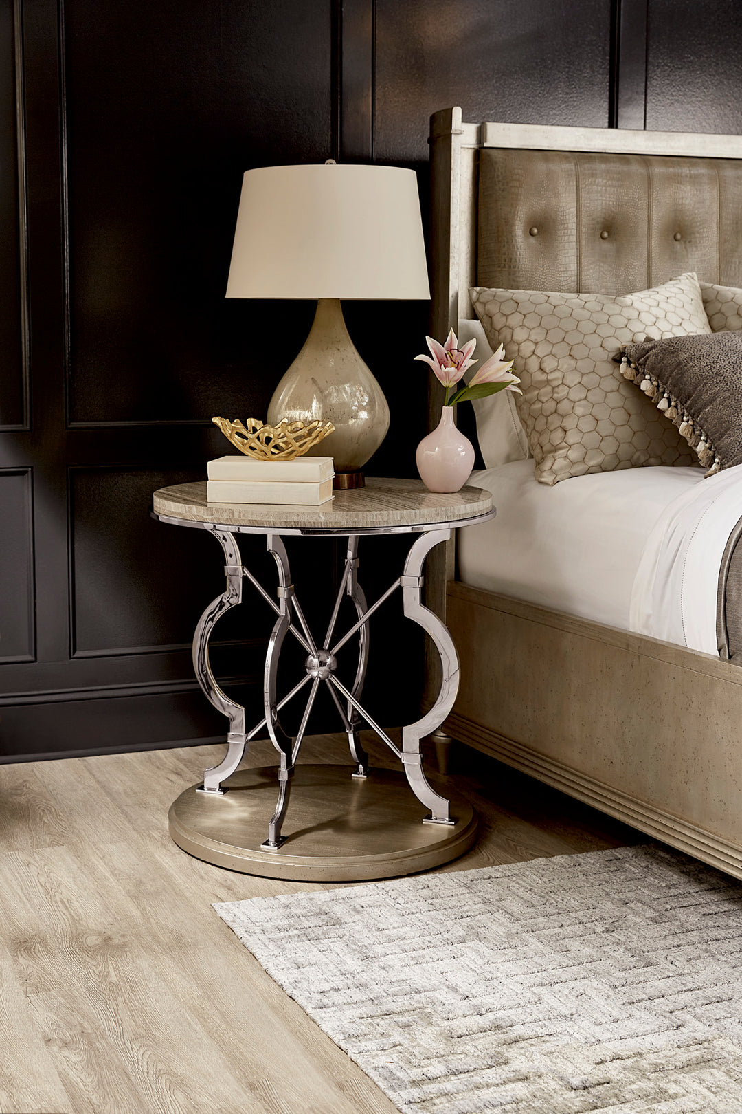 American Home Furniture | A.R.T. Furniture - Morrissey Yeats Round Lamp Table Bezel