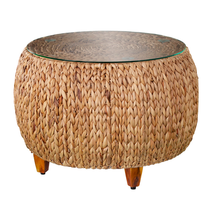 American Home Furniture | SEI Furniture - Jokobe Round Water Hyacinth Cocktail Table
