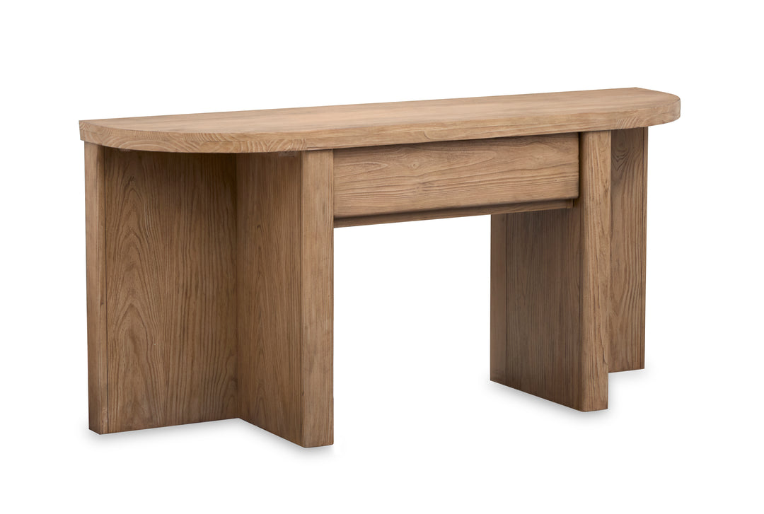 Hayden Golden Oat Demilune Sofa Table - T6348-75