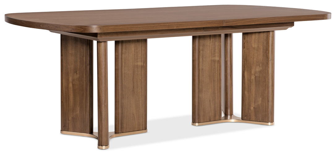 American Home Furniture Hooker Furniture Eleana Rectangle Dining Table with Two 20-inch Leaves