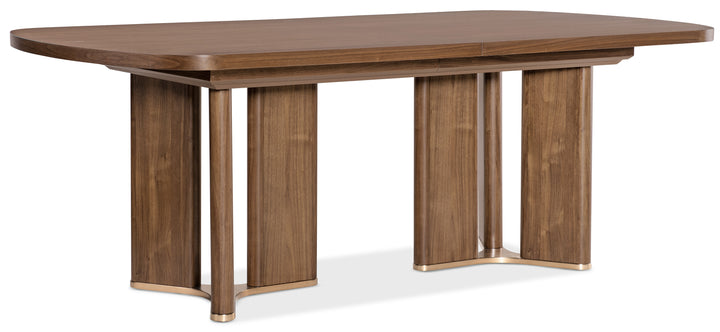 American Home Furniture Hooker Furniture Eleana Rectangle Dining Table with Two 20-inch Leaves