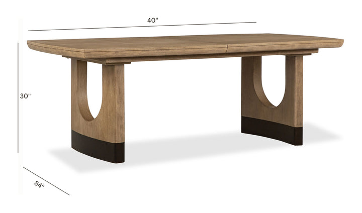 Tristan Swiss Coffee Extendable Trestle Dining Table - D5878-21