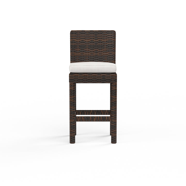 American Home Furniture | Sunset West - Montecito Barstool in Canvas Flax w/ Self Welt