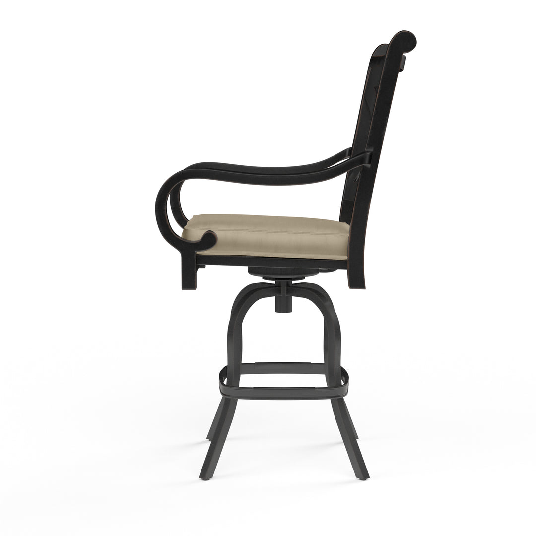 Monterey Barstool in Linen Stone w/ Selt Welt