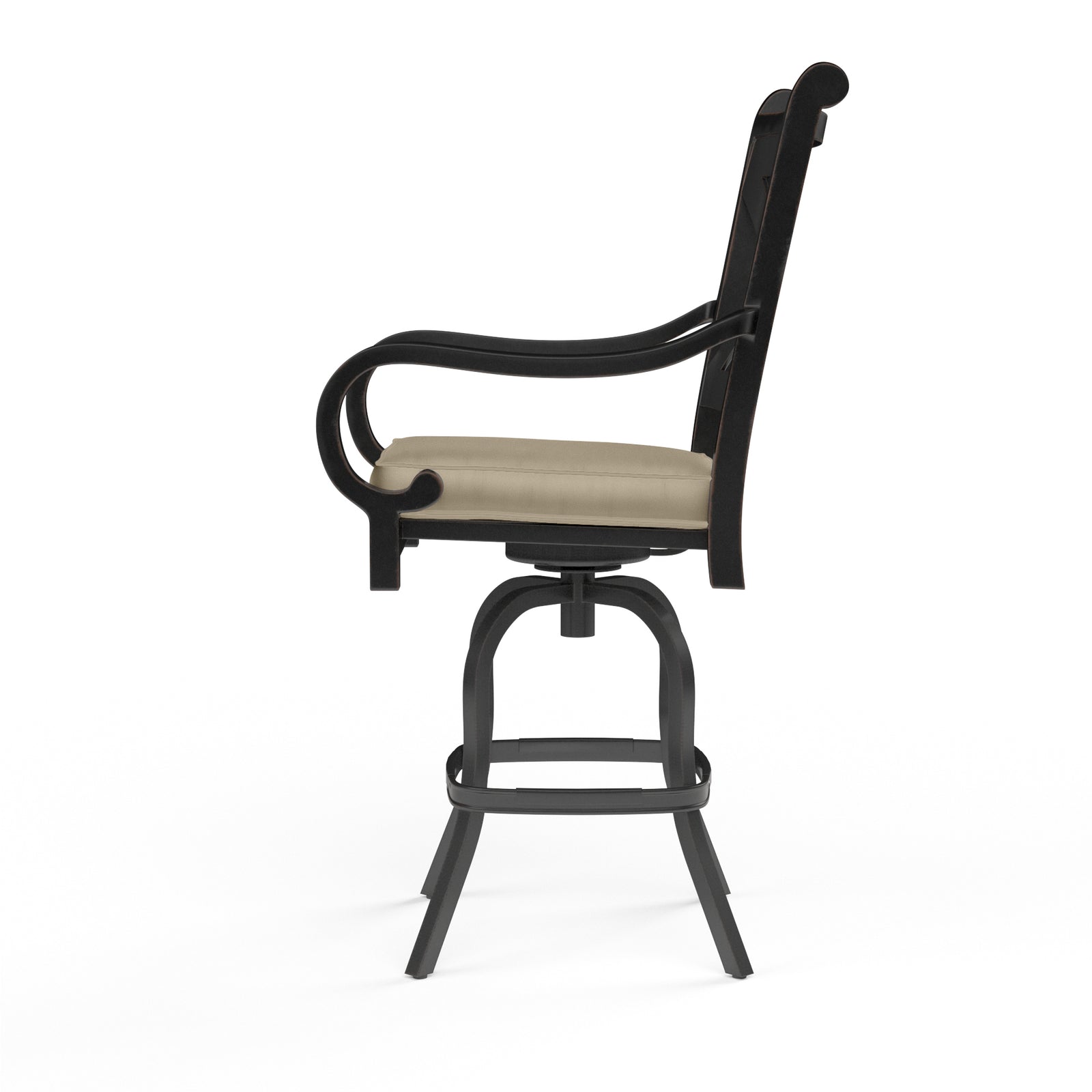 Monterey Counter Stool in Linen Stone w/ Selt Welt