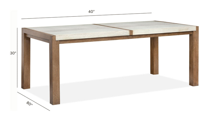 Plum Creek Sierra Brown Rectangular Dining Table - D5768-20