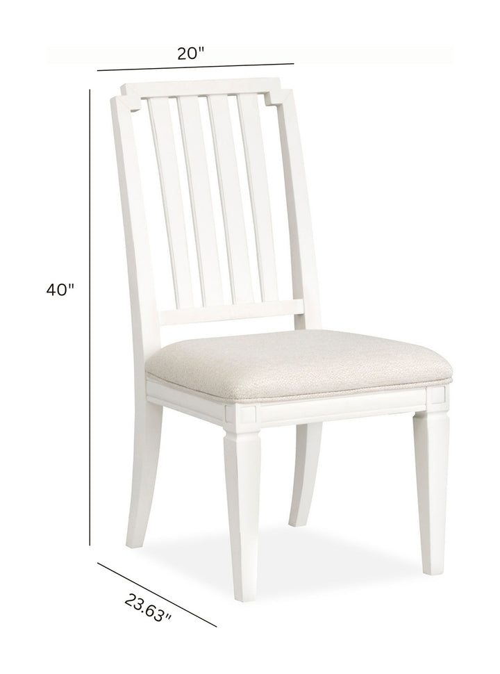 Willowbrook Egg Shell White Side Chair - Set of 2 - D5324-62