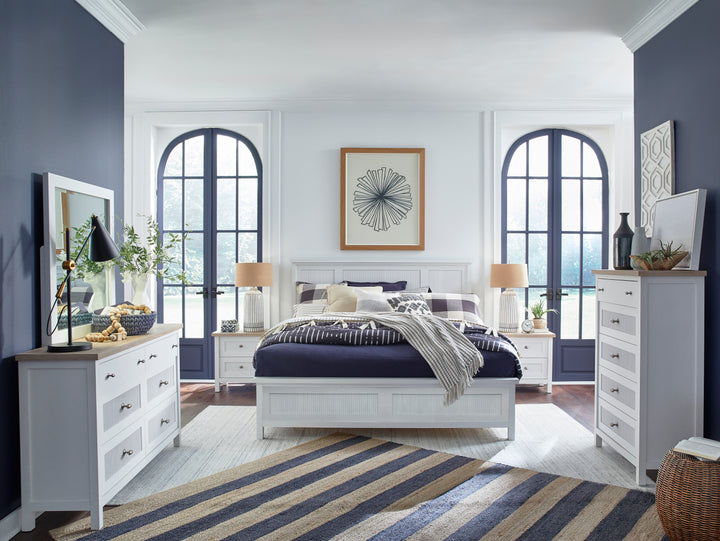 Windmill Harbour White Whisp And Sand Double Drawer Dresser - B6313-22