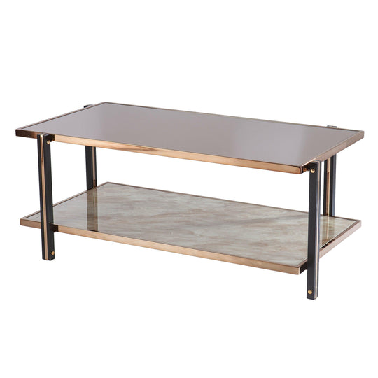 SEI Furniture Thornsett Cocktail Table w/ Mirrored Top COFFEE TABLES