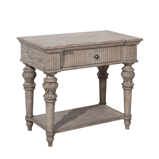 Kingsbury 1 Drawer USB Charging Open Nightstand NIGHTSTANDS Pulaski