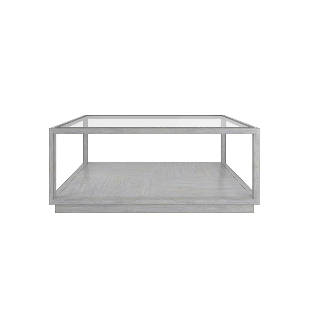 Glaze Sq Cktl Table-Vintage Blue