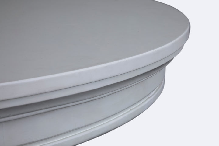 Charleston Harbor Gray Grey Extendable 48" Round Dining Table - D5611-22GY