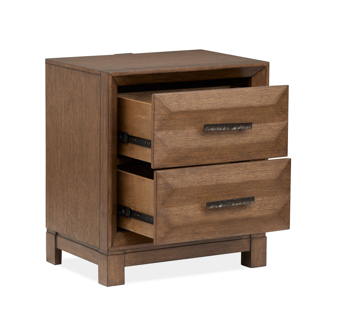 Callisto Bourbon Brown Drawer Nightstand - B6396-01