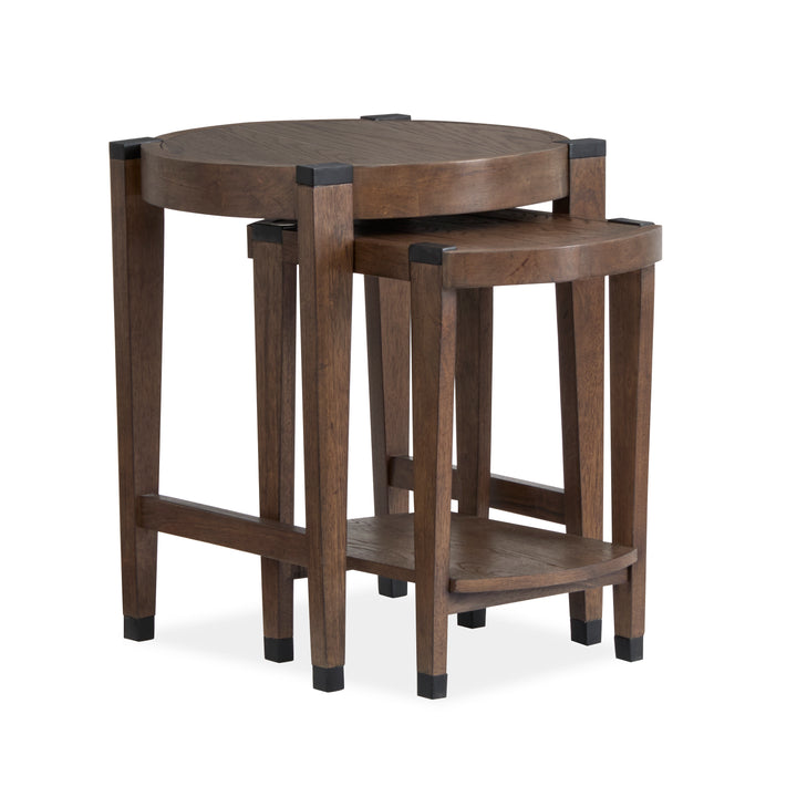 Kaysen Wallaby And Matte Black Nesting End Table - T5817-12