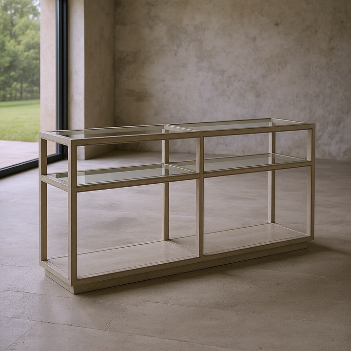 Glaze Console Table-Bezel