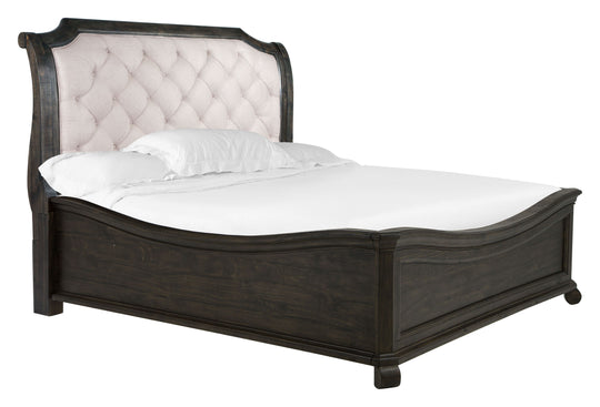 Bellamy Peppercorn California King Sleigh Bed - B2491-73B
