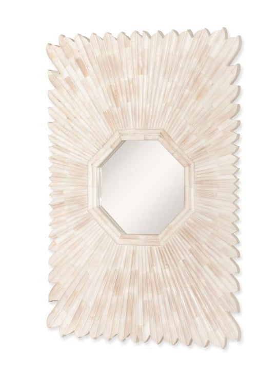 American Home Furniture Century Sunray Bone Mirror