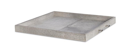 American Home Furniture Century Sterling Large Hair-On-Hide Tray