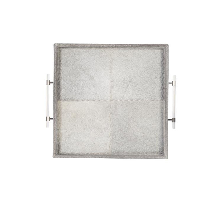 American Home Furniture Century Sterling Small Hair-On-Hide Tray