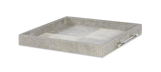 American Home Furniture Century Sterling Small Hair-On-Hide Tray
