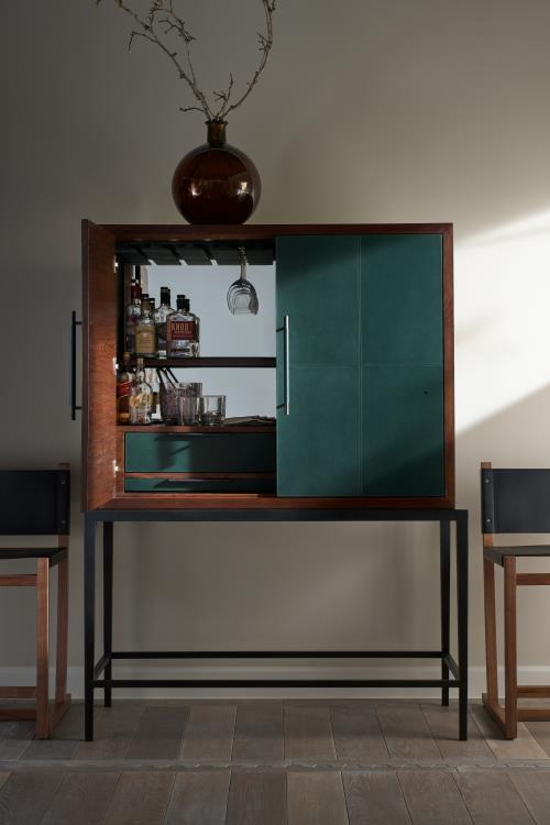 American Home Furniture Century Scheffer Bar Cabinet