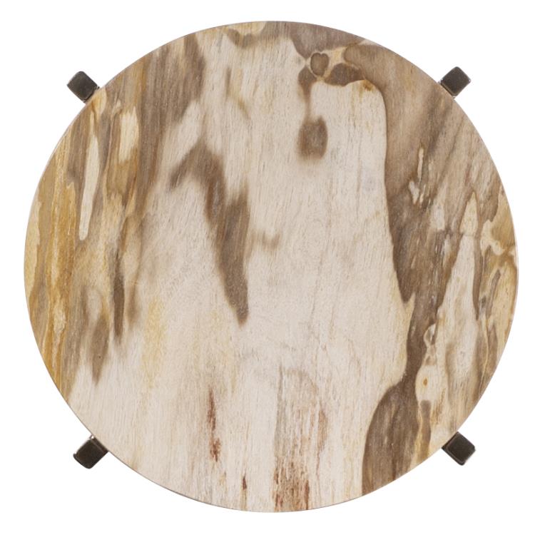 American Home Furniture Century Acme Petrified Wood Drinks Table