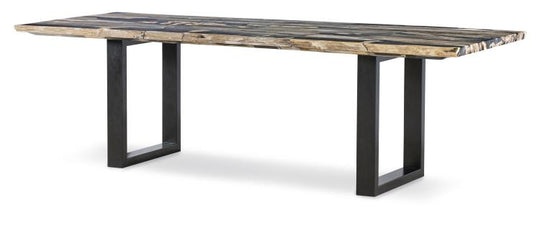 American Home Furniture Century Andreas Petrified Wood Dining Table