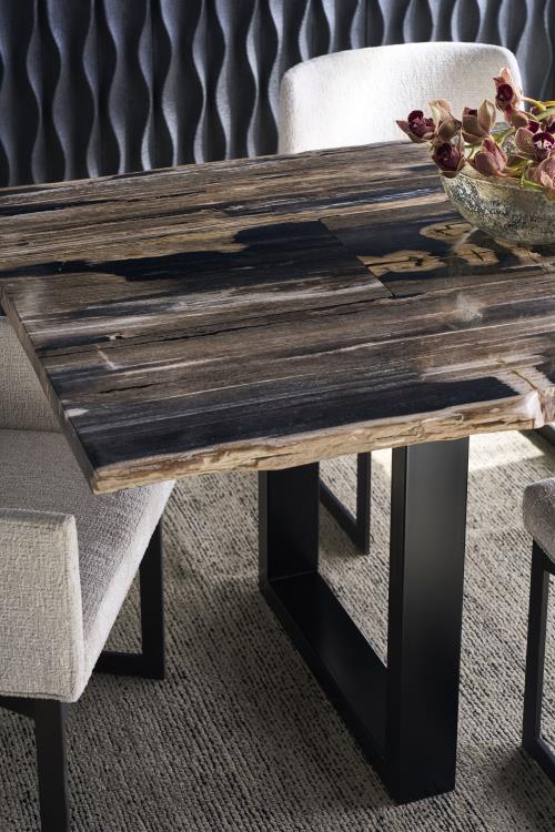 American Home Furniture Century Andreas Petrified Wood Dining Table